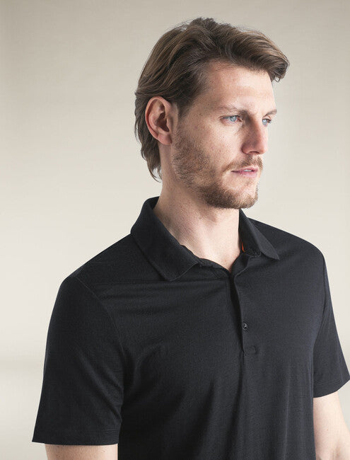 Icebreaker 150 Tech Lite III maglietta merino a maniche corte da uomo, nero