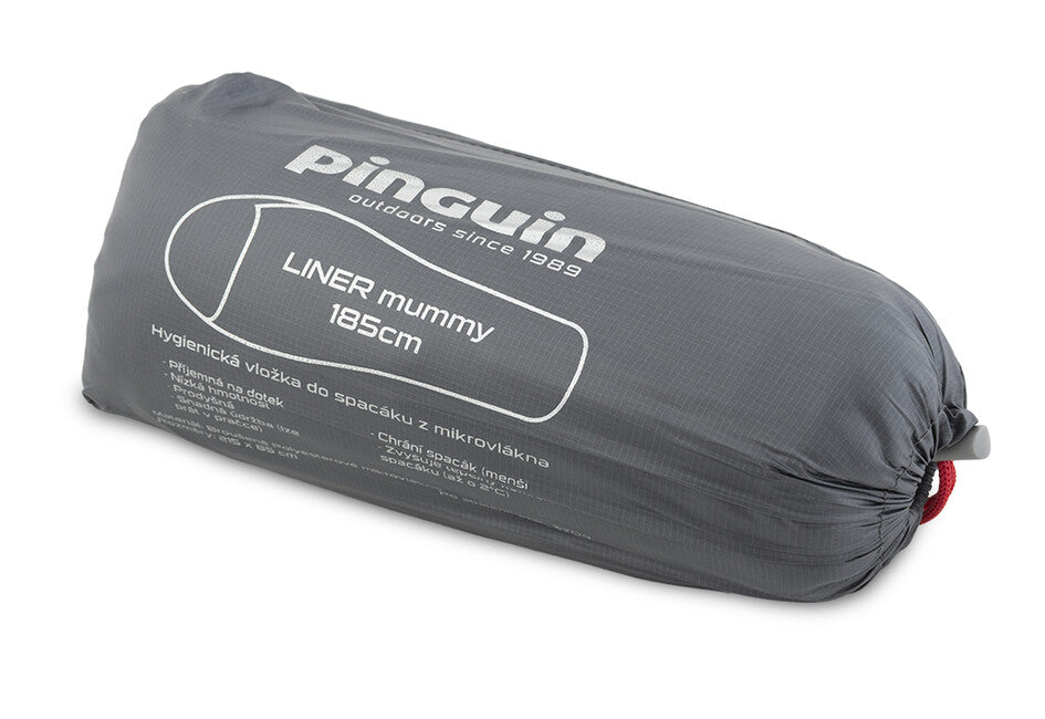 Pinguin Mummy fodera igienica per sacco a pelo 195cm , grey