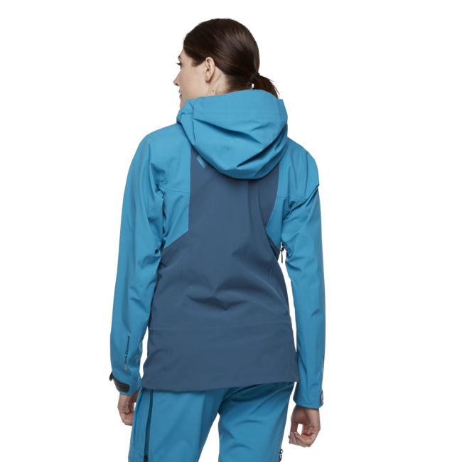 Black Diamond Recon Stretch Ski Shell giacca da sci da donna , azul-azurite