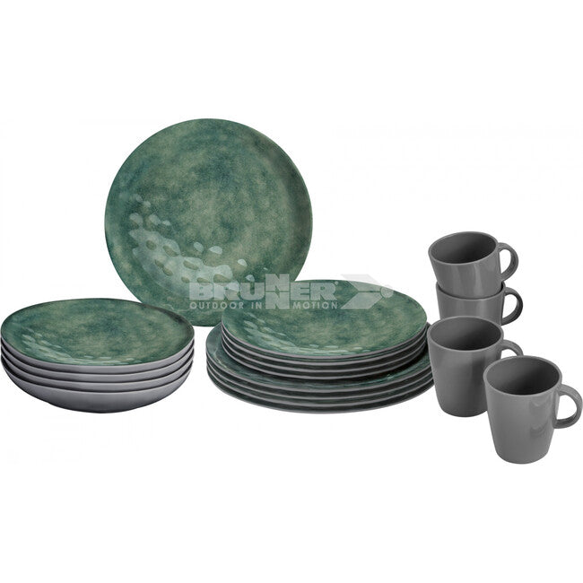 Brunner Lunch Box Venetian set di utensili da campeggio, verde