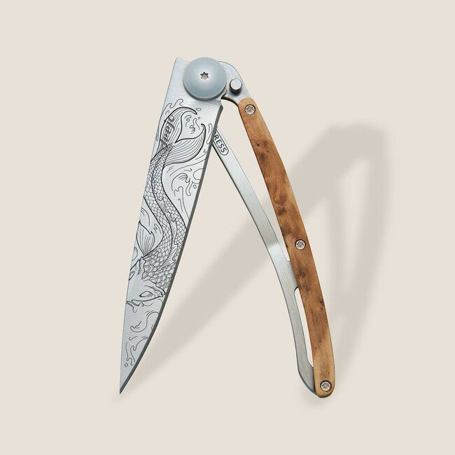 Deejo Tattoo Pesce ginepro coltello di chiusura