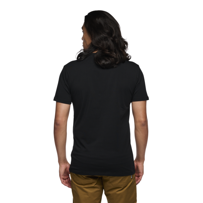 Black Diamond Chalked Up 2.0 maglietta a maniche corte da uomo, nero