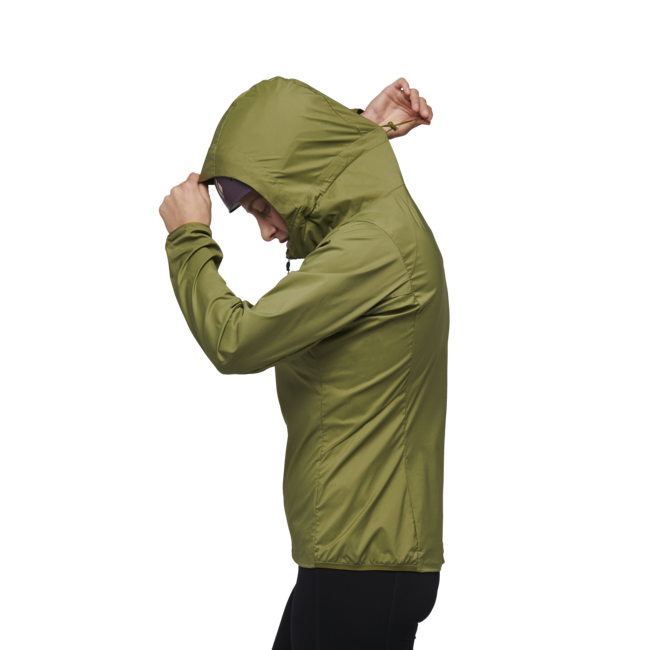 Black Diamond Alpine Start Hoody giacca softshell ultraleggera da donna, verde falesia