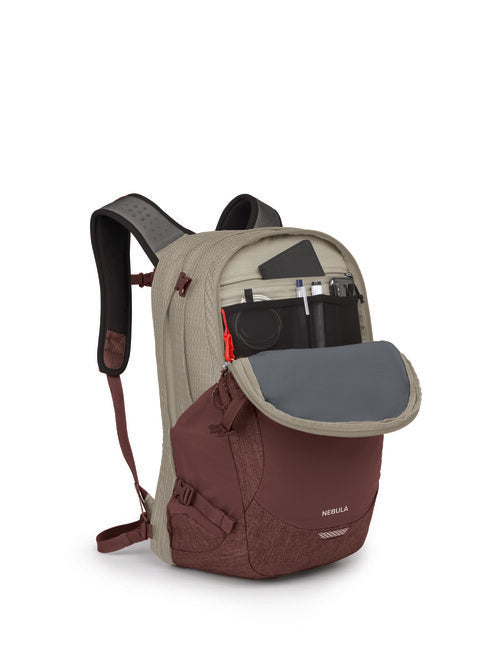 Osprey Nebula zaino città, sawdust tan/raisin red