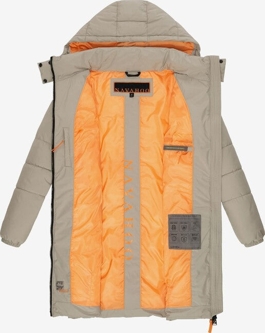 Navahoo Bliblablubb giacca invernale da donna con cappuccio, pebble grey