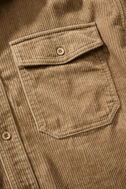 Brandit Corduroy Classic camicia a maniche lunghe, cammello