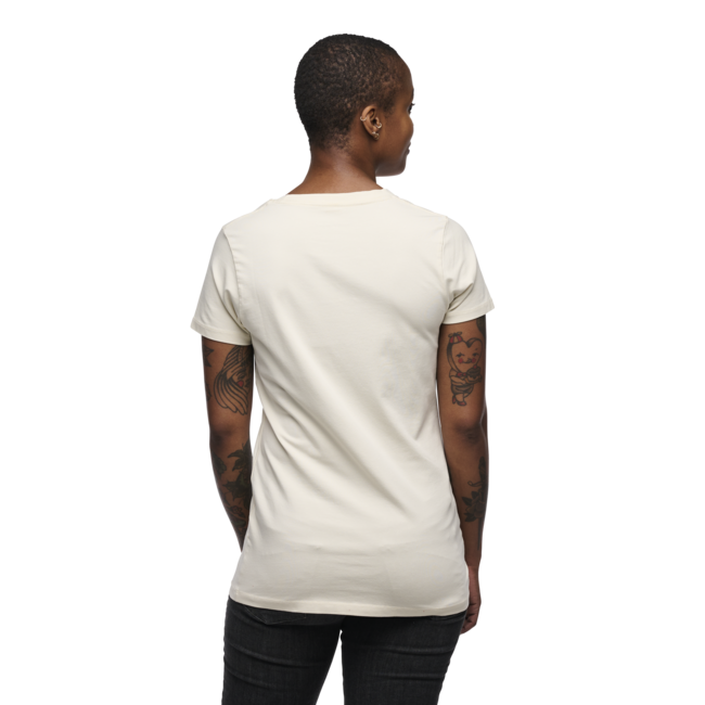 Black Diamond Women's Heritage Wordmark T-Shirt, Off White