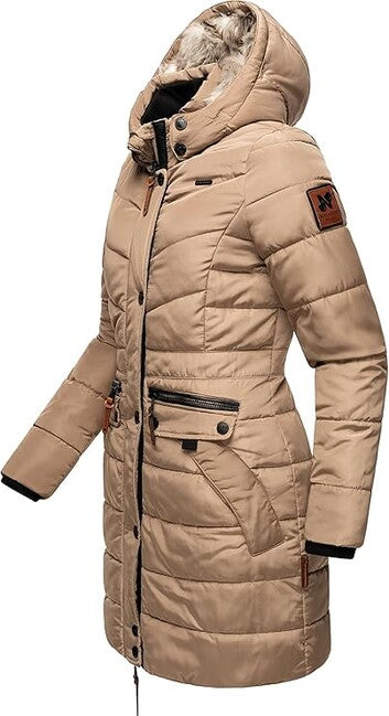 Navahoo Paula parka invernale da donna con cappuccio, grigio tortora