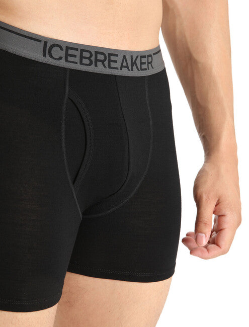 Icebreaker Anatomica boxer da uomo, nero
