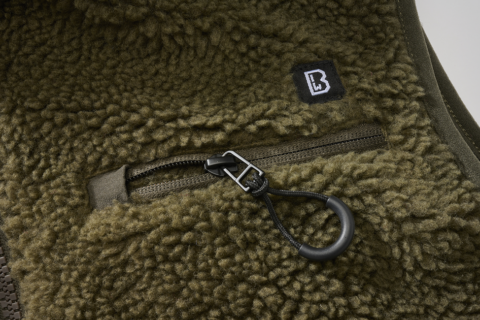 Brandit Teddyfleece gilet in pile, oliva