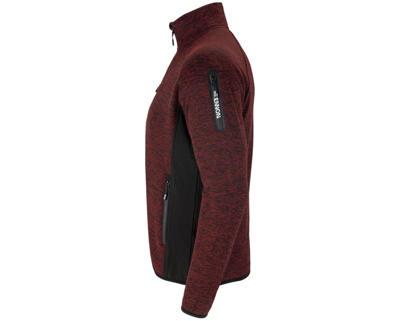 BENNON Altos felpa con zip, rossa