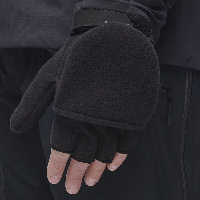 Black Diamond Windweight mitt gloves, nero