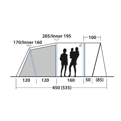 Outwell Sunhill tenda 5 per 5 persone
