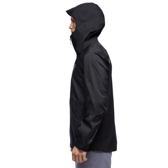 Black Diamond Stormline Stretch Rain Shell giacca impermeabile, nera