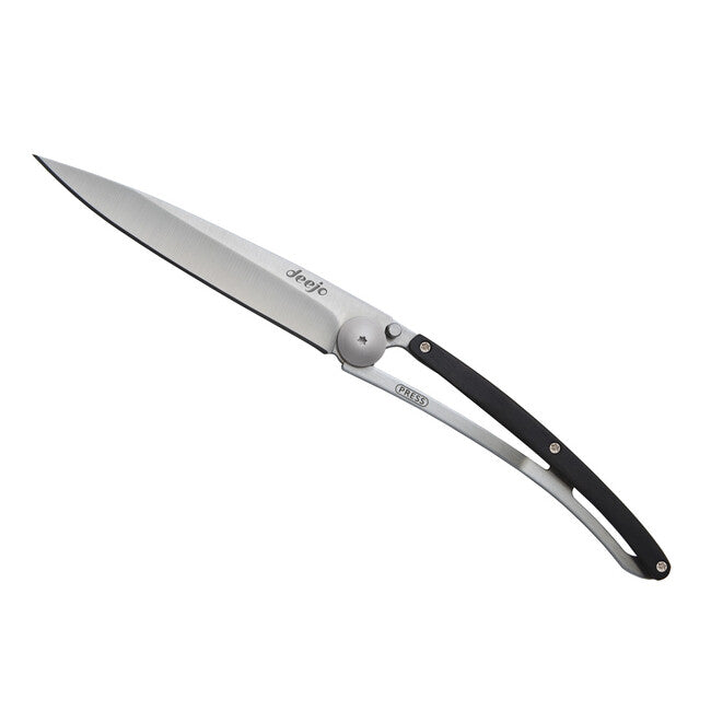 Deejo Coltello di chiusura in legno di ebano