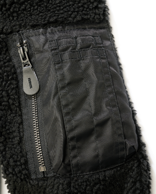 Brandit MA1 Sherpa giacca, nera