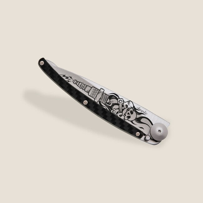 Deejo Tattoo fibra coltello di chiusura Biker