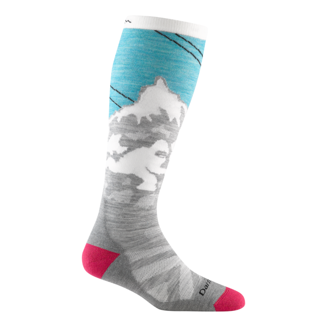 Darn Tough Yeti OTC calzini medio leggero con cuscino, aqua