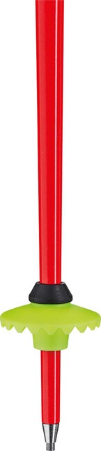 Leki WCR TBS SL 3D bastoncini da sci alpino, rosso chiaro/nero/giallo neon