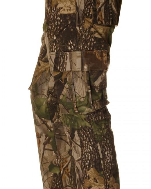 Loshan Sidney pantaloni da uomo motivo Real tree, marroni