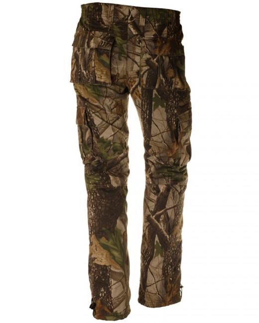 Loshan Sidney pantaloni da uomo motivo Real tree, marroni