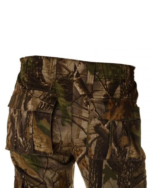 Loshan Sidney pantaloni da uomo motivo Real tree, marroni