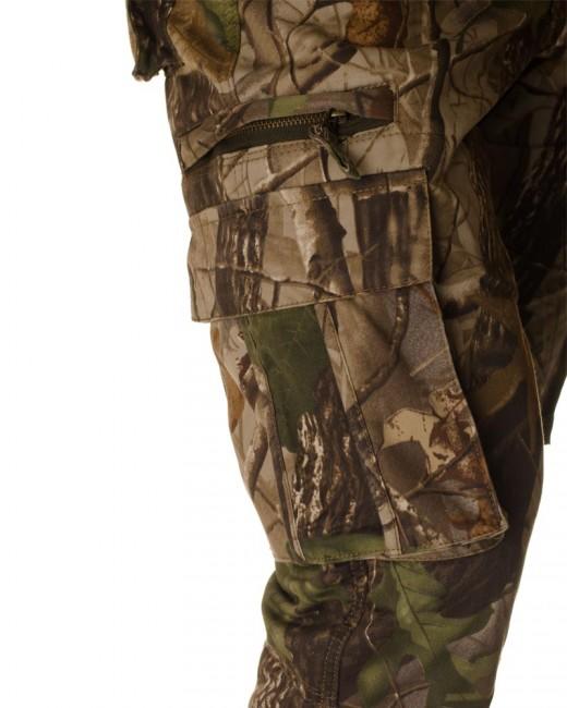 Loshan Sidney pantaloni da uomo motivo Real tree, marroni