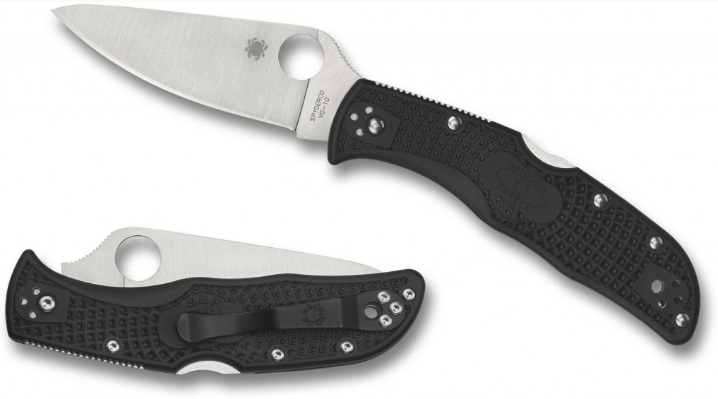 Spyderco Endela Lighweight coltello da tasca 8,7 cm, nero, FRN