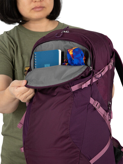 Osprey Sportlite zaino da trekking 25, aubergine purple