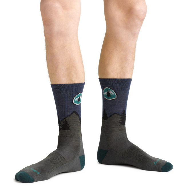 Darn Tough CDT Micro Crew calzini leggero con cuscino, forest