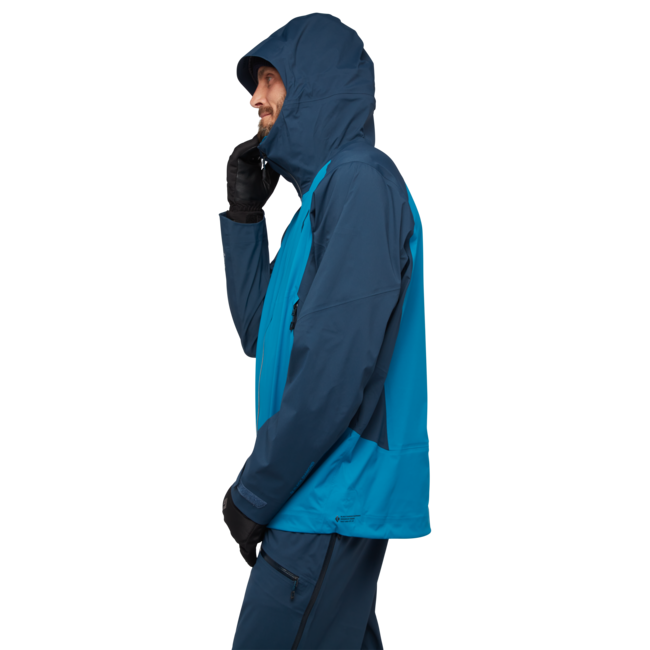 Black Diamond Recon Lt Stretch Shell giacca da sci da uomo, kingfisher-indigo