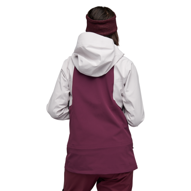 Black Diamond Recon Stretch Ski Shell giacca da sci da donna, rosa ghiaccio-mirtillo nera