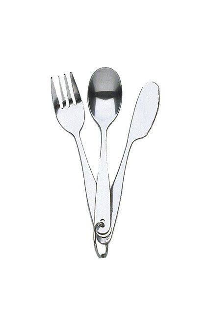 Coghlans Cl set di posate in acciaio inox compatto con anello