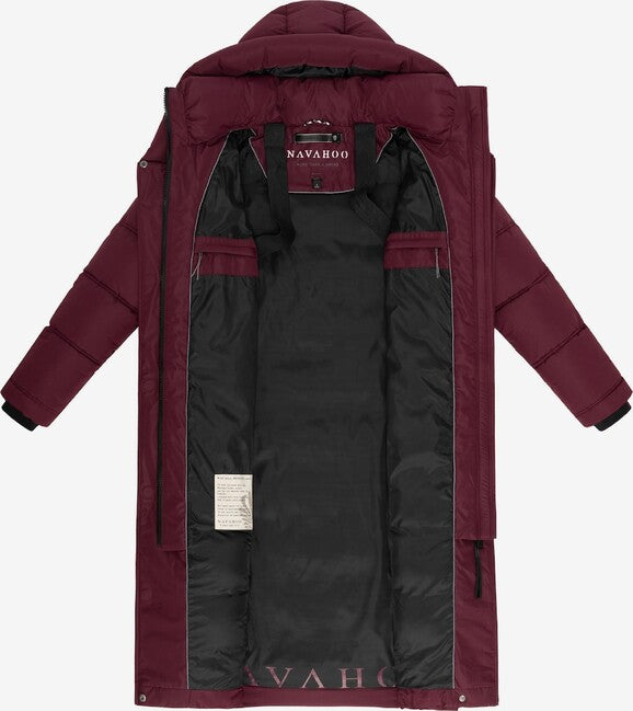 Navahoo Engelsfeder XIV cappotto invernale da donna, wine