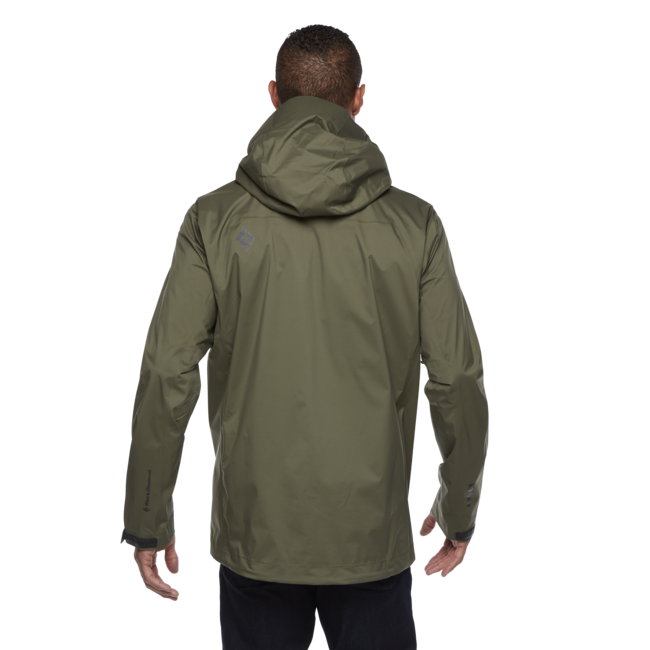Black Diamond Stormline Stretch Rain Shell da uomo, tundra