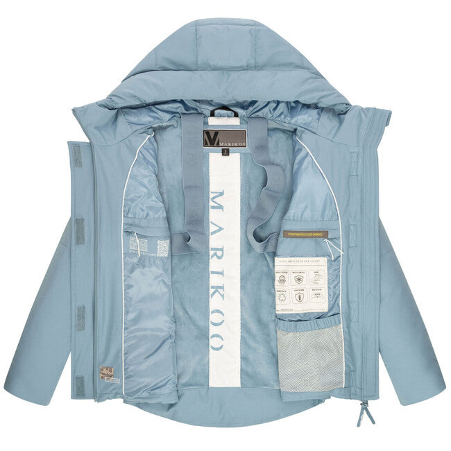 Marikoo Elira16 giacca invernale da donna, azzurro polvere