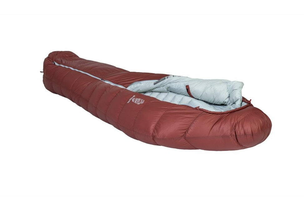 Patizon Dpro sacco a pelo ultraleggero 290 L sinistra, rosso scuro/argento