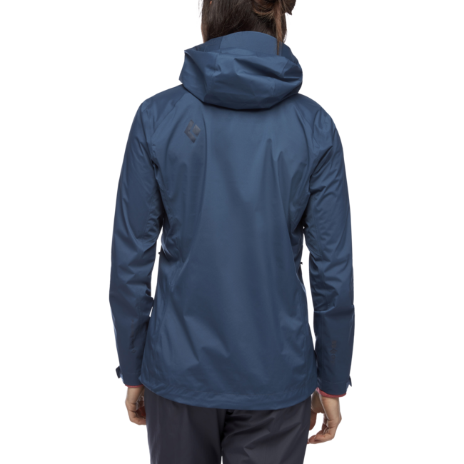 Black Diamond Stormline Stretch Rain Shell giacca impermeabile da donna, blu inchiostro