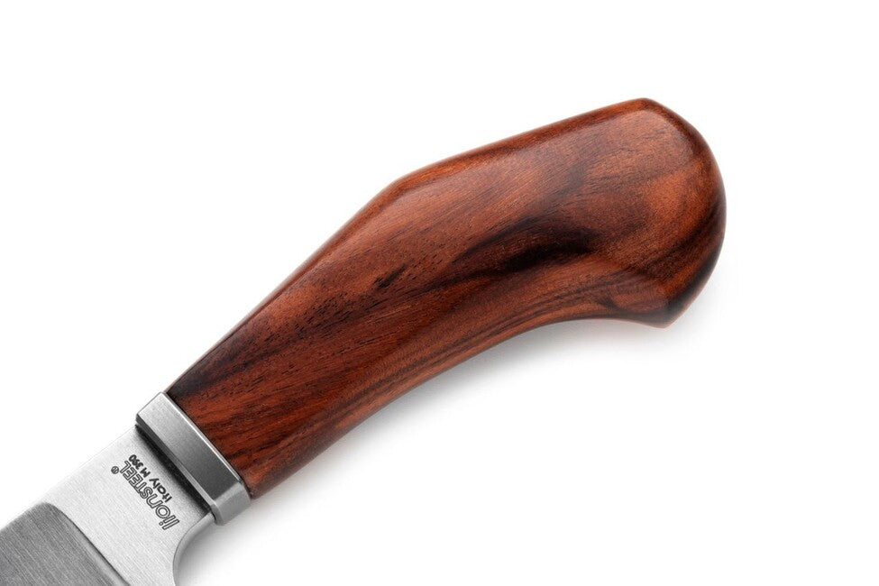 Lionsteel Willy WL1 ST coltello a lama fissa con manico in legno santos