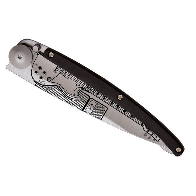 Deejo Tattoo legno coltello di chiusura Rock´n Roll