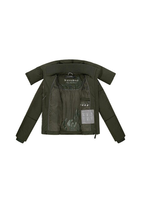 Navahoo Traumelfe 14 giacca invernale da donna, verde oliva scuro