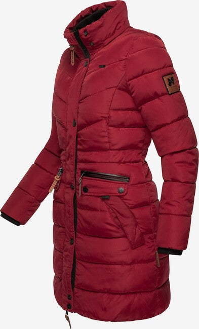 Navahoo Paula parka invernale da donna con cappuccio, rosso scuro