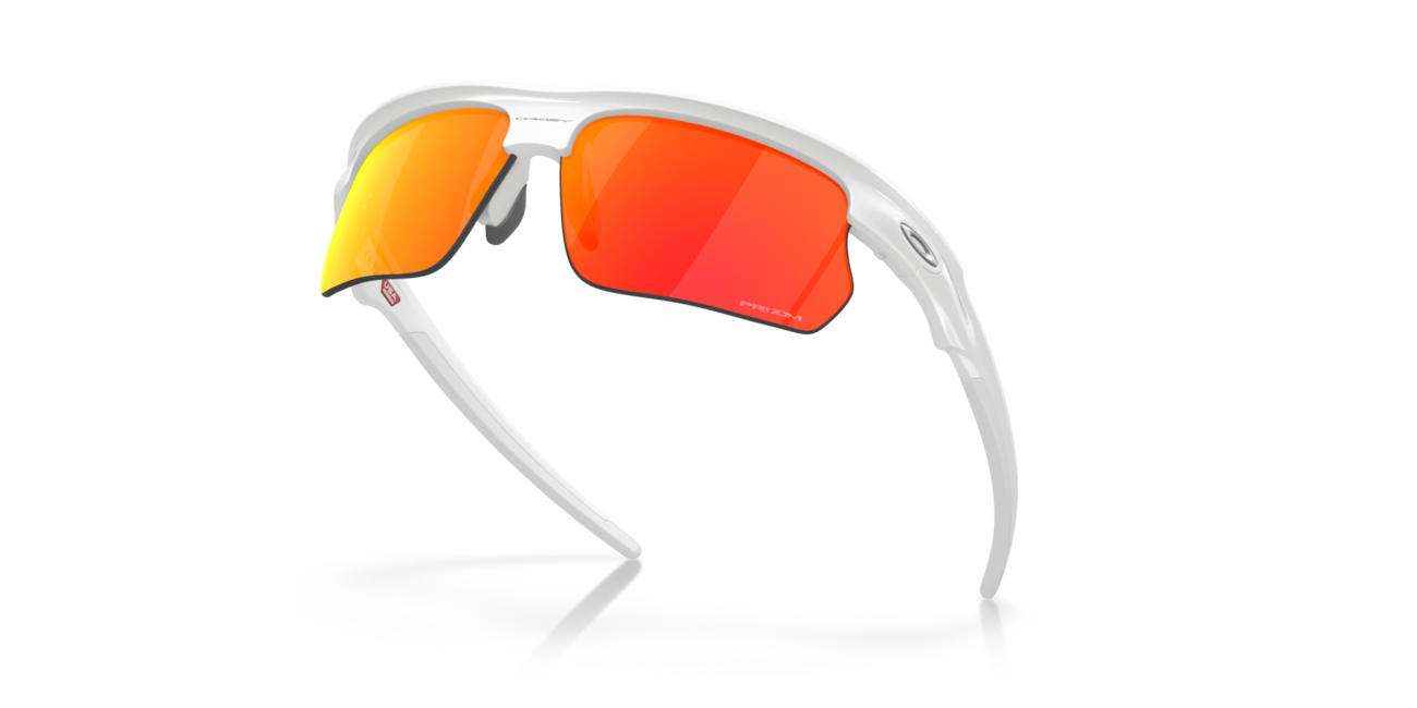 Oakley BISPHAERA Γυαλιά Ηλίου με Σκελετό Polished White και Φακούς Prizm Ruby, 68