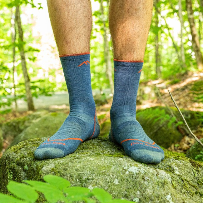 Darn Tough Light Hiker Micro Crew calzini leggero con cuscino, denim