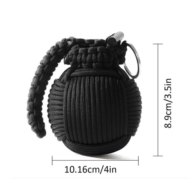 WARAGOD Menel kit di sopravvivenza in paracord, verde