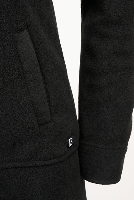 Brandit Cappotto quadrato in pile da donna, nero