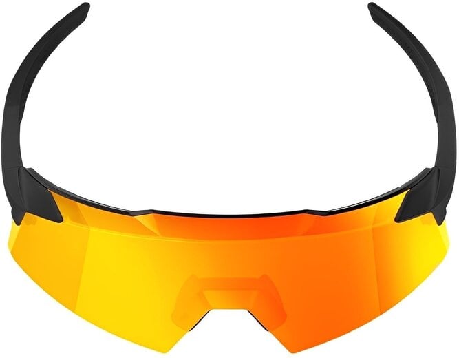 100% Aerocraft occhiali da sole, Soft Tact Black - HiPER Red Multilayer Mirror