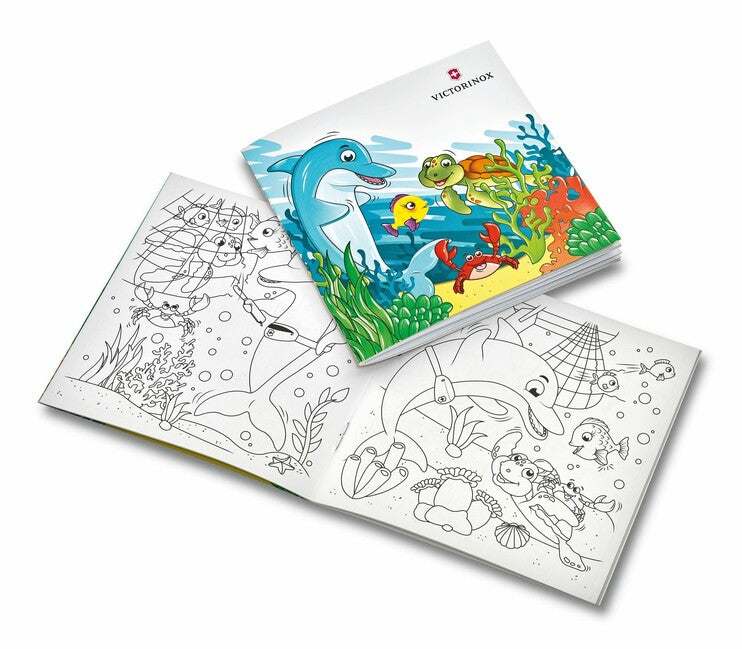 Victorinox My First Animal Edition coltello multifunzione per bambini, motivo delfino, 9 funzioni