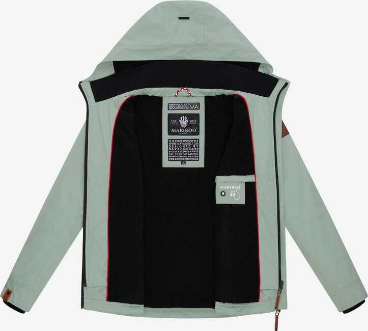 Marikoo Erdbeere giacca da donna primaverile con cappuccio, menta fumosa