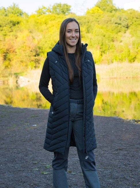 Husky Napi gilet hardshell da donna, nero